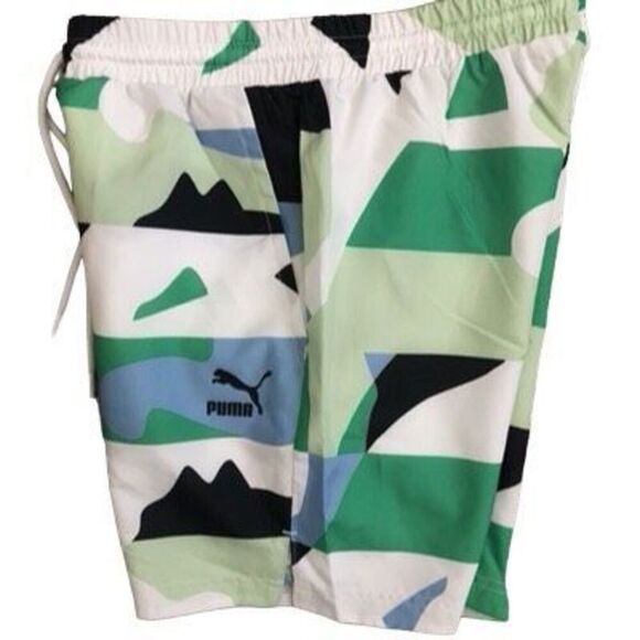 Puma Worldwide AOP Men’s Nylon Shorts Size Small - Picture 3 of 5